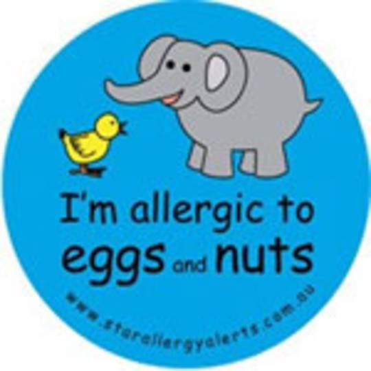 I'm Allergic to Eggs and Nuts Badge Pack - Blue